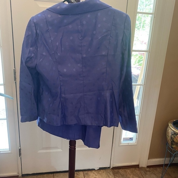 Stefani STUDIO PURPLE 2 PIECE SKIRT SUIT BLAZER & SKIRT SIZE 16 - Picture 6 of 11
